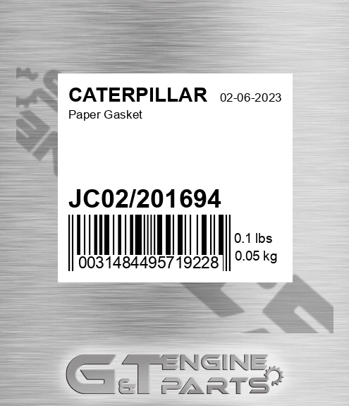 JC02/201694 Paper Gasket