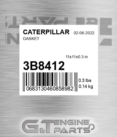 3B8412 Gasket for CATERPILLAR
