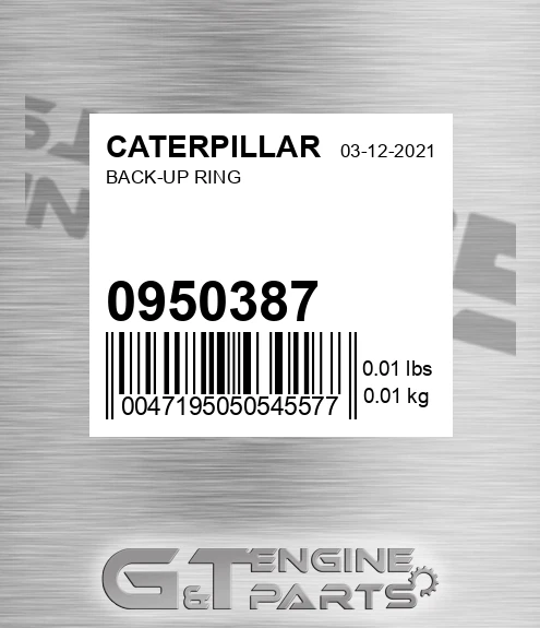 095-0387 Back-up Ring for CATERPILLAR