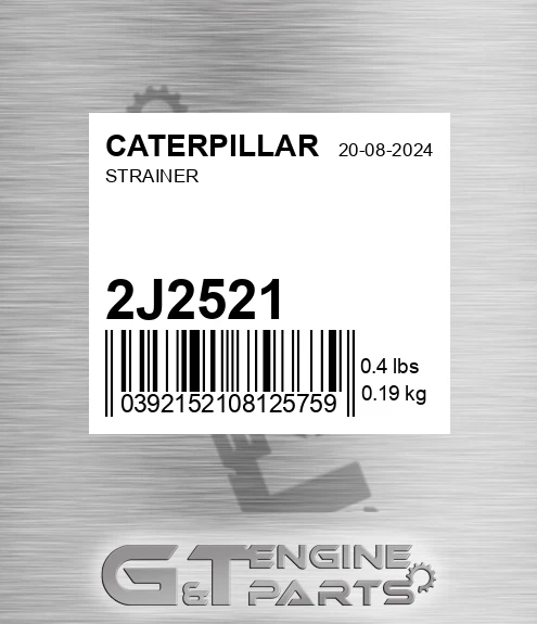 2J-2521 Strainer for CATERPILLAR