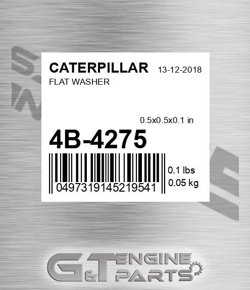 4B-4275 Flat Washer