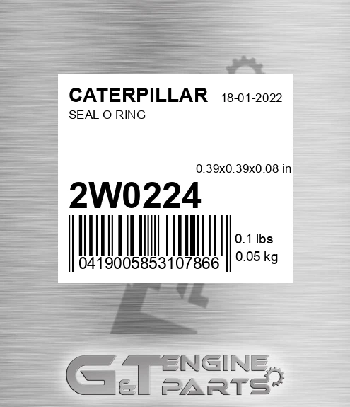 2W0224 Seal O Ring for CATERPILLAR