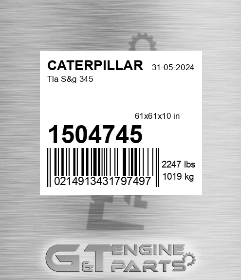 150-4745 Tla S&g 345 for CATERPILLAR