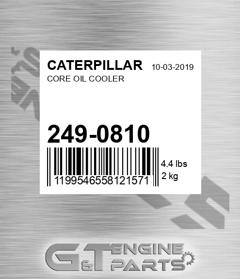 249-0810 Core Oil Cooler for CATERPILLAR