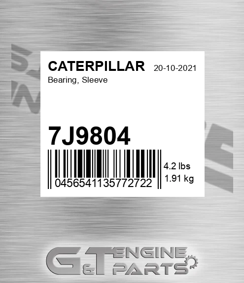 7J9804 Bearing, Sleeve for CATERPILLAR