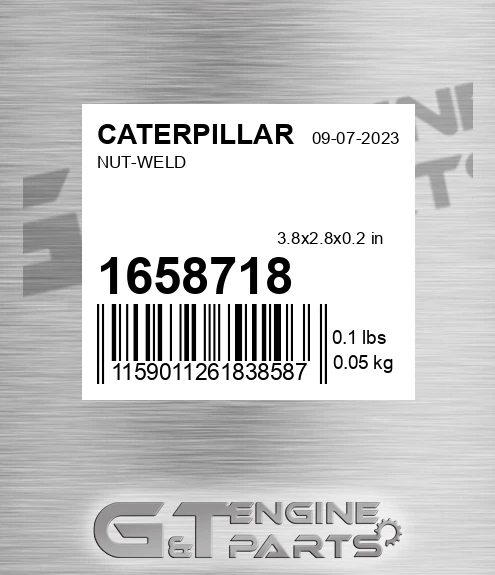 165-8718 Nut-weld for CATERPILLAR