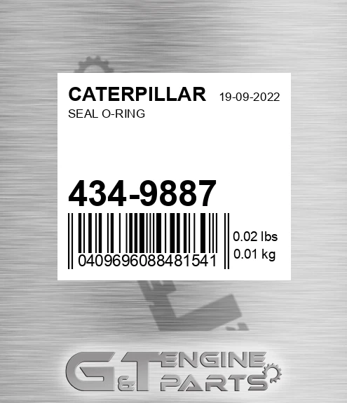 434-9887 Seal O-ring for CATERPILLAR