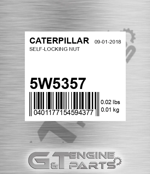5W-5357 Self-locking Nut for CATERPILLAR