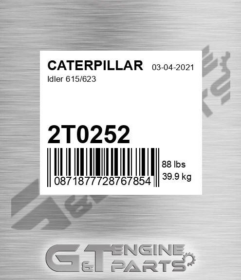 2T0252 Idler 615/623