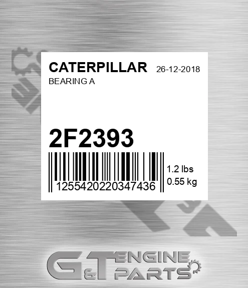 2F2393 Bearing A for CATERPILLAR