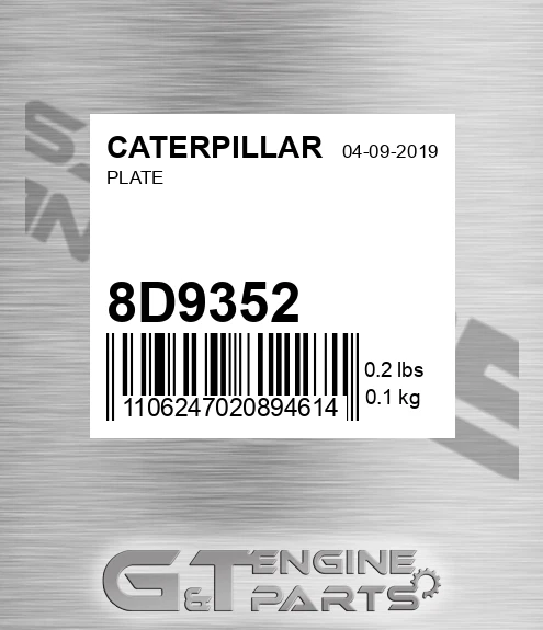 8D9352 Plate