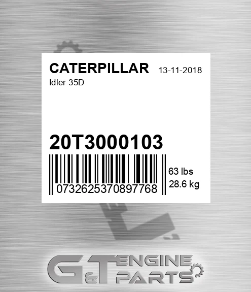 20T3000103 Idler 35d for CATERPILLAR