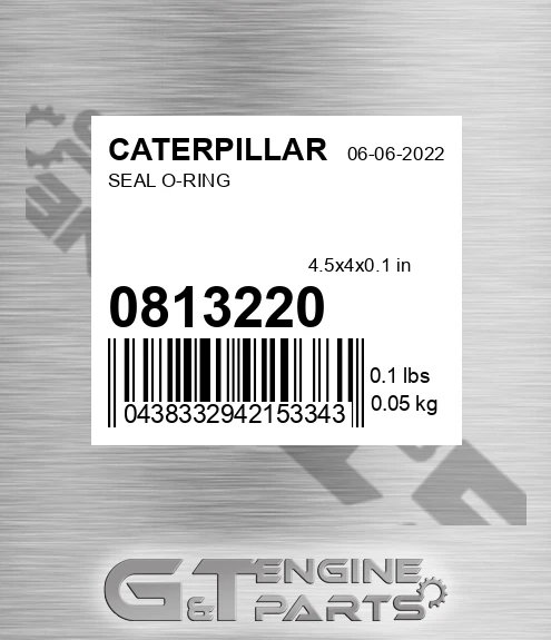 081-3220 Seal O-ring for CATERPILLAR