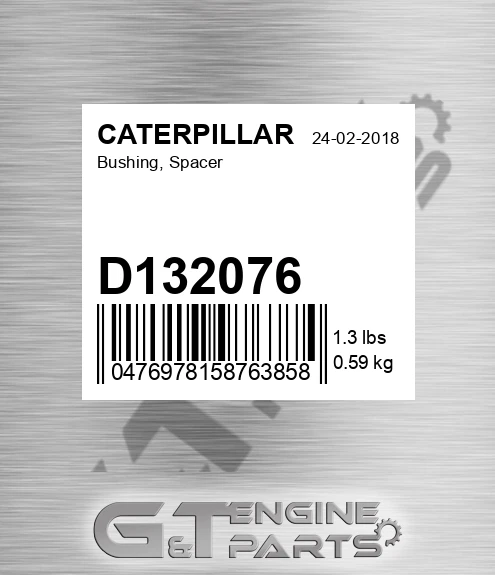 D132076 Bushing, Spacer