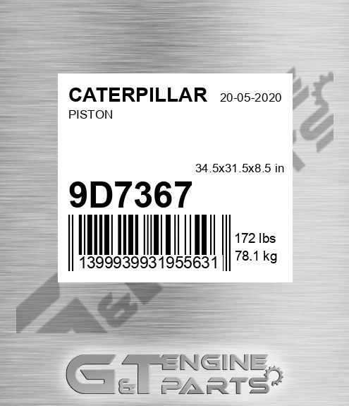 9D7367 Piston