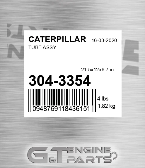 304-3354 Tube Assy