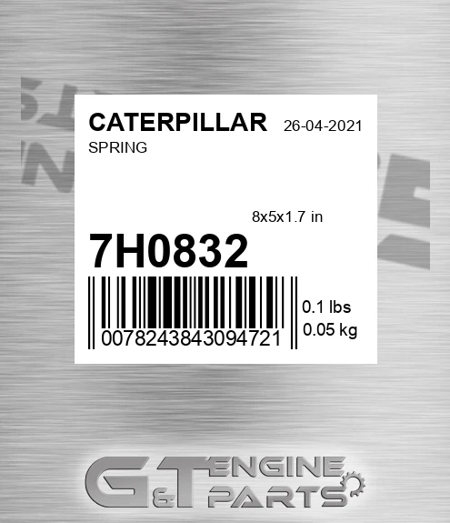 7H0832 Spring for CATERPILLAR