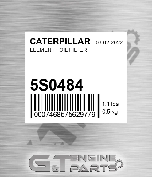 5S0484 Element - Oil Filter