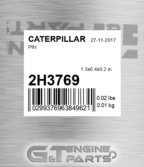 2H-3769 Pin for CATERPILLAR