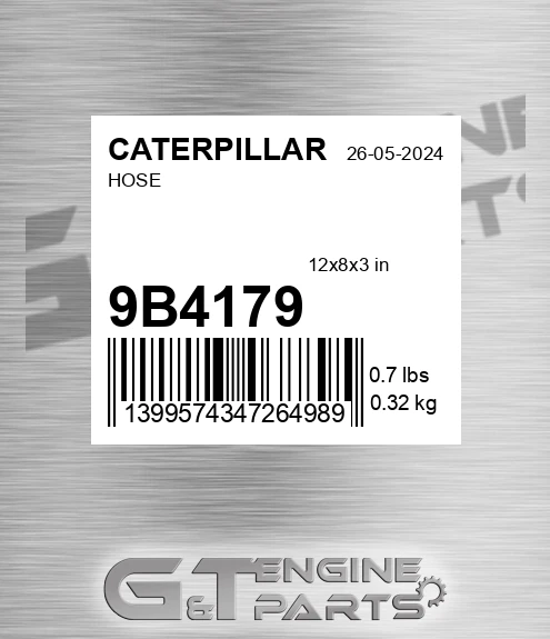 9B4179 Hose for CATERPILLAR