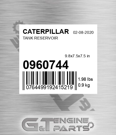 096-0744 Tank Reservoir for CATERPILLAR
