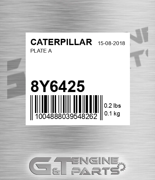 8Y6425 Plate A