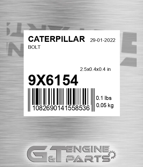 9X6154 Bolt