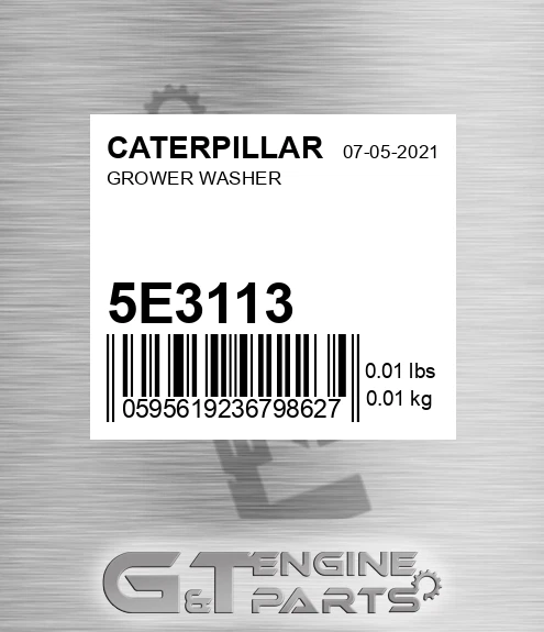 5E-3113 Grower Washer for CATERPILLAR