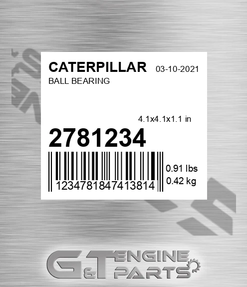 278-1234 Ball Bearing for CATERPILLAR