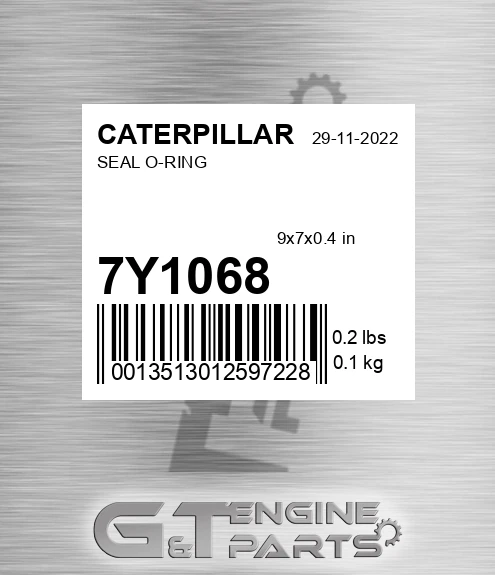 7Y-1068 Seal O-ring