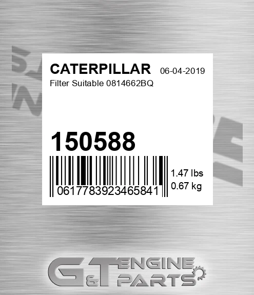 150588 CATERPILLAR Filter Suitable 0814662bq