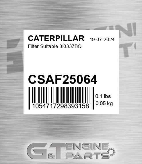 CSAF25064 Filter Suitable 3i0337bq
