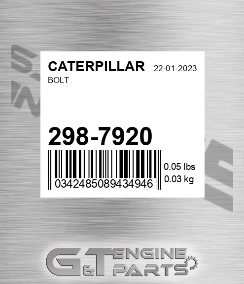 298-7920 Bolt