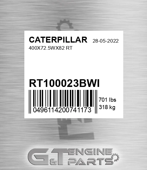 RT100023BWI 400x72.5wx82 Rt