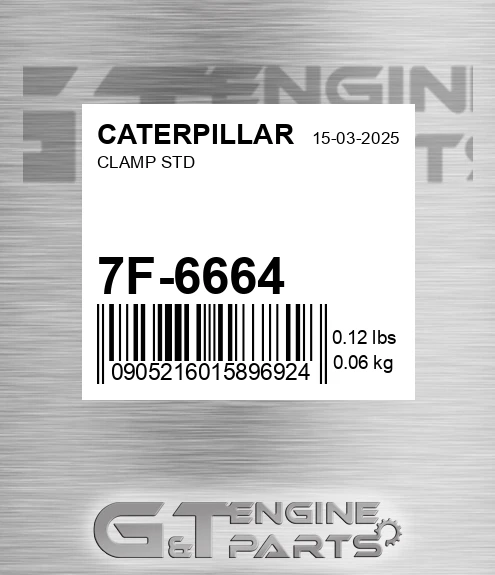 7F-6664 Clamp Std for CATERPILLAR