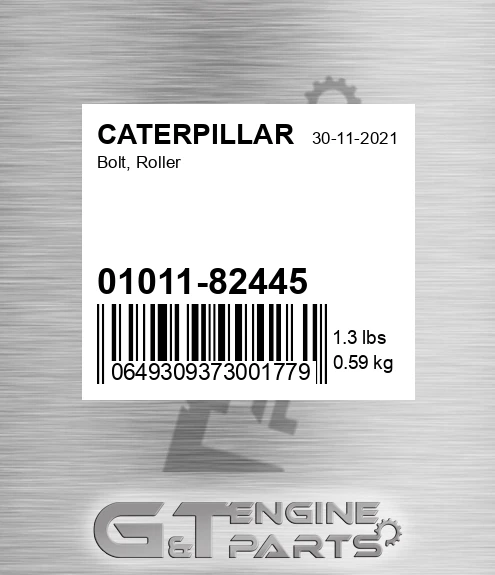 01011-82445 Bolt, Roller for CATERPILLAR