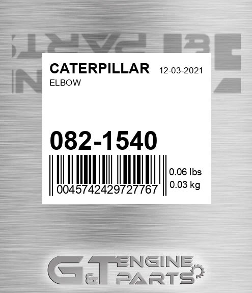 082-1540 Elbow for CATERPILLAR
