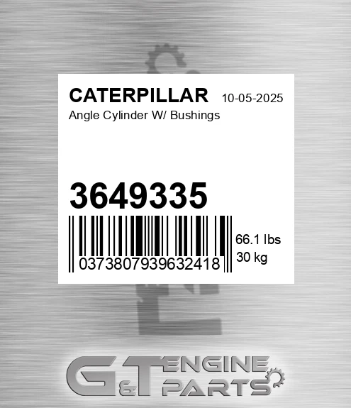 3649335 Angle Cylinder W/ Bushings