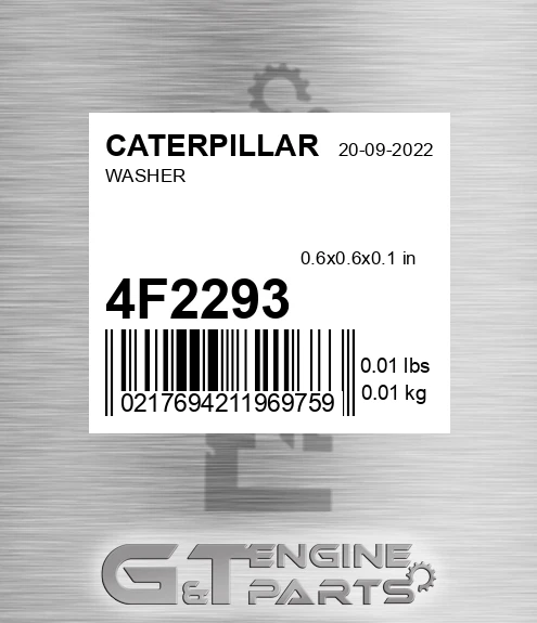 4F-2293 Washer