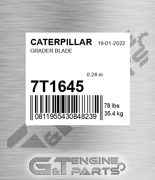 7T-1645 Grader Blade for CATERPILLAR