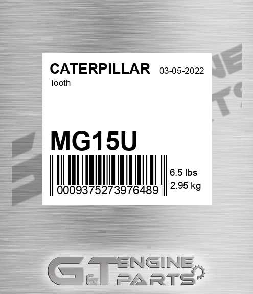 MG15U Tooth for CATERPILLAR