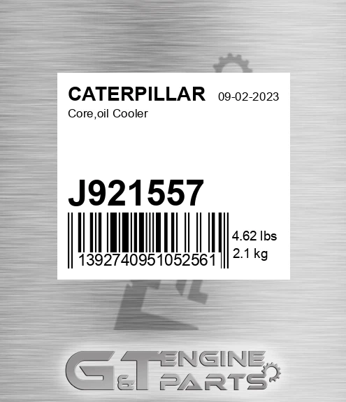 J921557 Core,oil Cooler