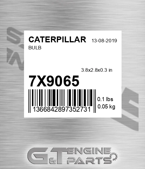 7X9065 Bulb for CATERPILLAR