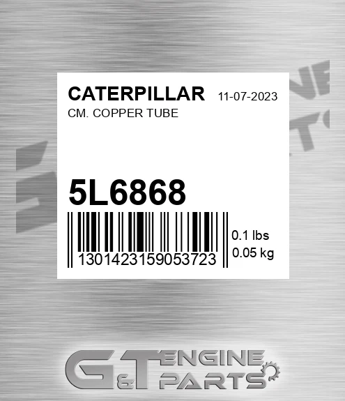 5L-6868 Cm. Copper Tube for CATERPILLAR