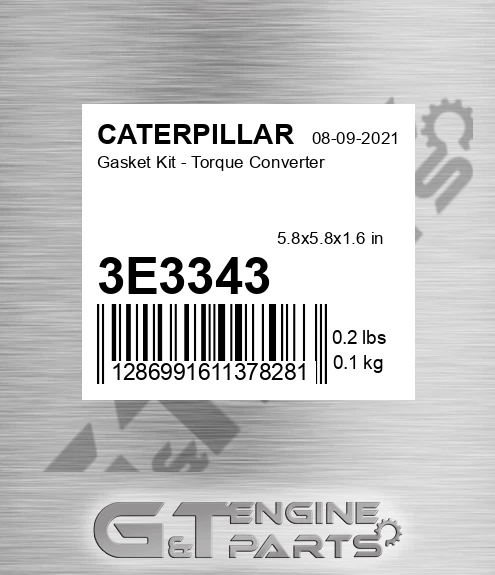 3E3343 Gasket Kit - Torque Converter for CATERPILLAR