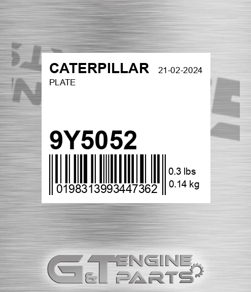 9Y5052 Plate