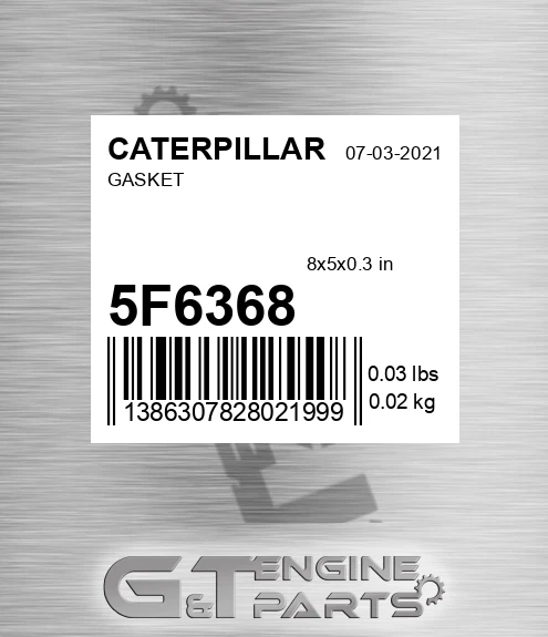 5F6368 Gasket