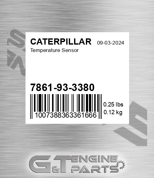 7861-93-3380 Temperature Sensor for CATERPILLAR