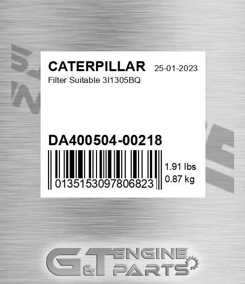 DA400504-00218 Filter Suitable 3i1305bq