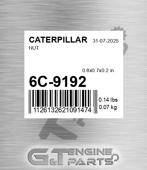 6C-9192 Nut